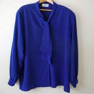 Pendleton Cobalt Blue Women's Blouse size 22